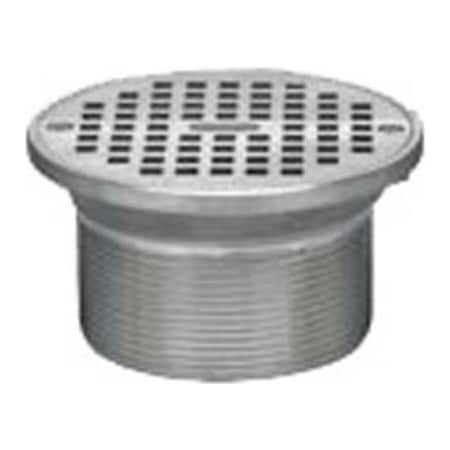 Oatey Oatey 8" Cast Nickel Round Barrel & Round Nickel Grate 82350